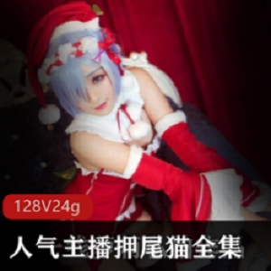 人气cos女神《押尾猫》圣诞蕾姆与外卖小哥